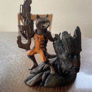 Rocket Raccoon and Groot Statue by Kotobukiya